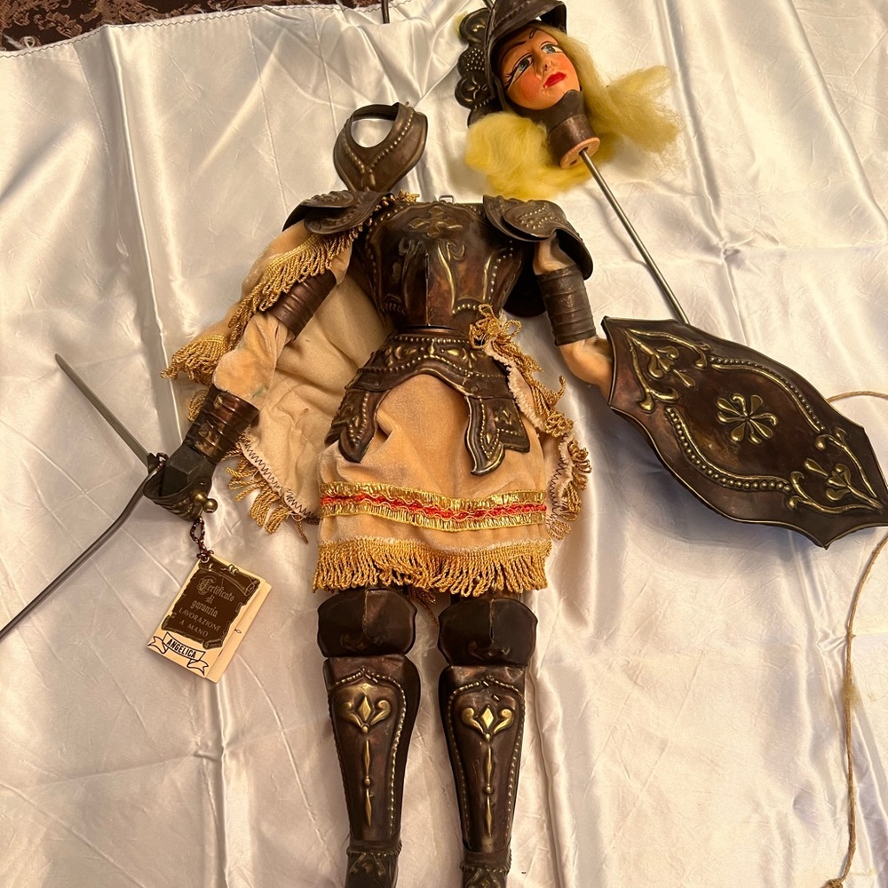 ANGELICA The Italian Warrior Puppet-Original